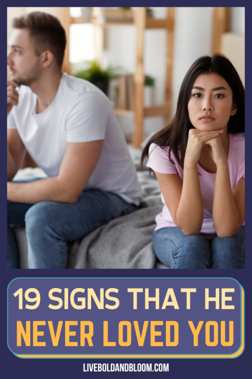 Are you suspicious of his true feelings for you? We have listed the signs he never loved you in this post. Read on and move on!