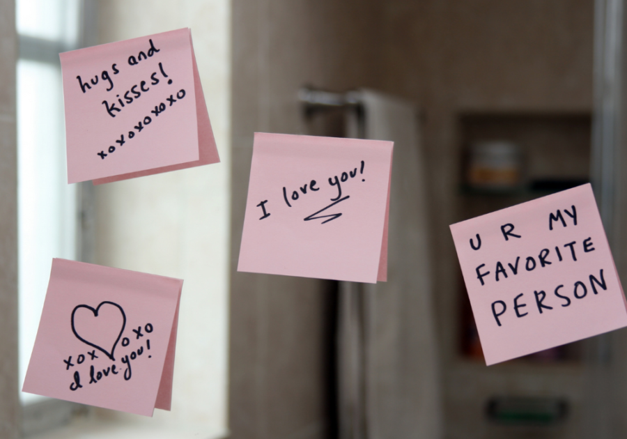 romantic sticky notes on mirror Cute Notes to Write Your Boyfriend