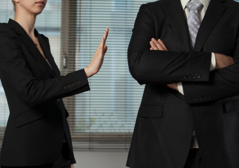 woman holding out hand to man How to Make a Narcissist Respect You