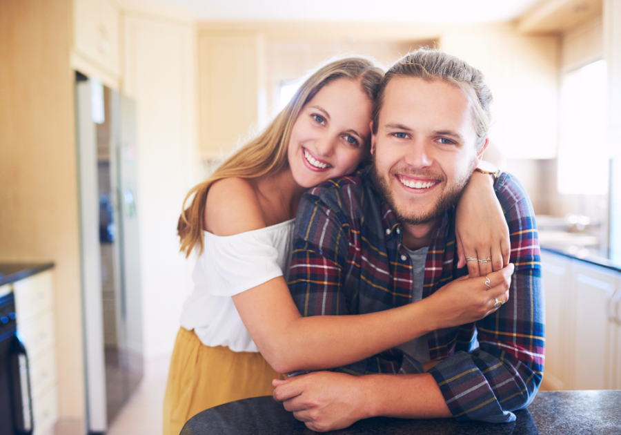 couple posing smiling Unexplainable Connection with Someone