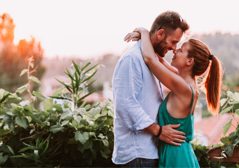 couple hugging outdoors foundation of a relationship