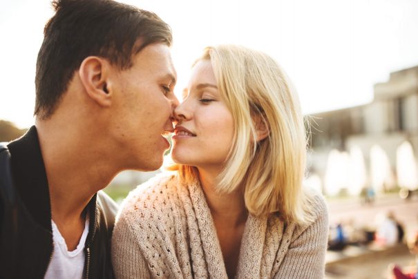 couple kissing, relationship questions