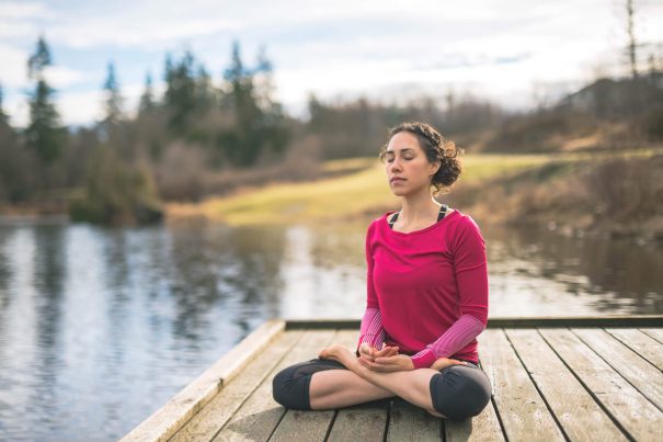 woman meditating, list of values