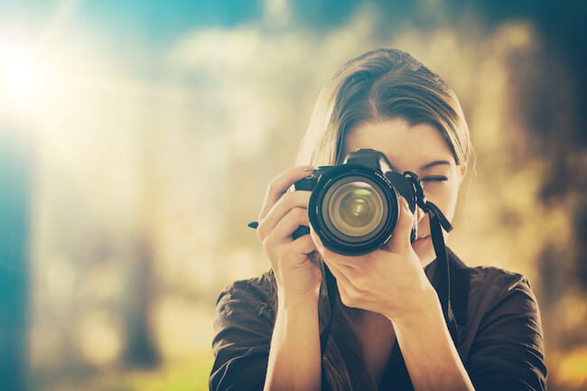 woman photographer holding camera what is your passion