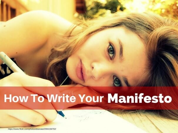 How to Write Your Manifesto