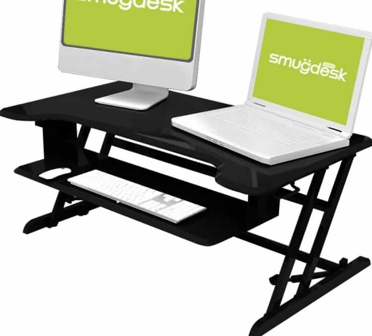 standing desk dual monitor