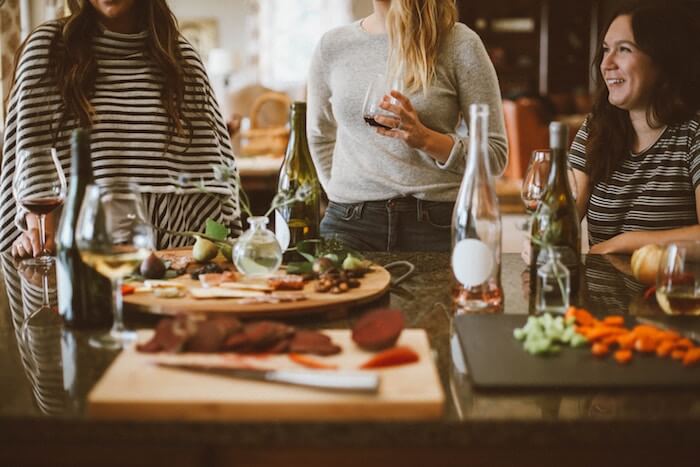 women drinking wine things to be thankful for