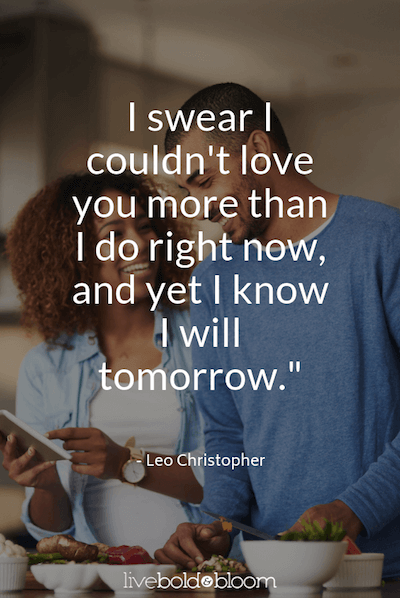 couple in kitchen I Love You Quotes