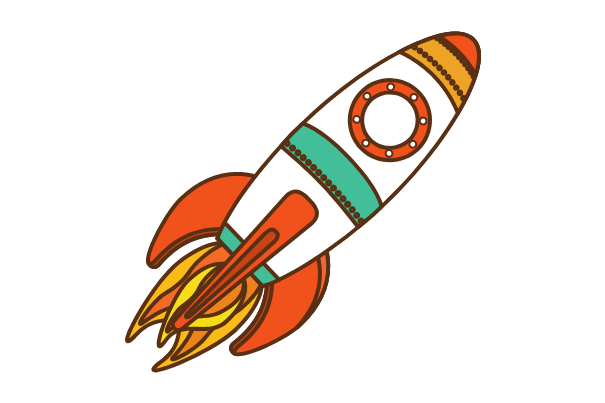 spaceship, easy things to draw