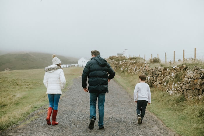 people walking down driveway in Scotland communication techniques