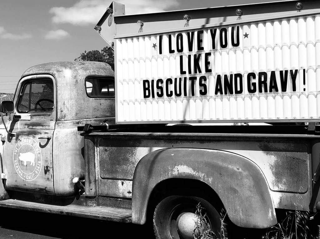 truck with sign, ways to say I love you