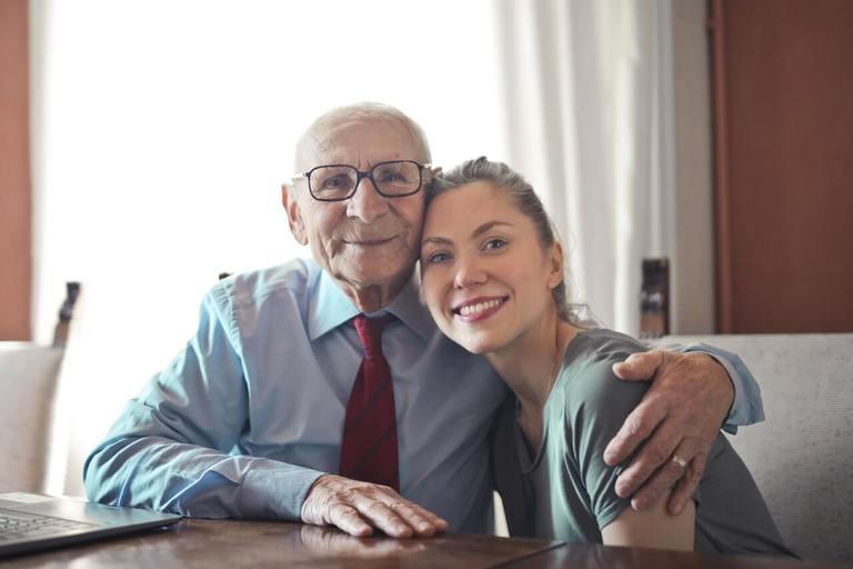 older man with young woman, list of virtues