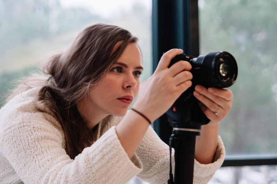 woman with camera, passion project