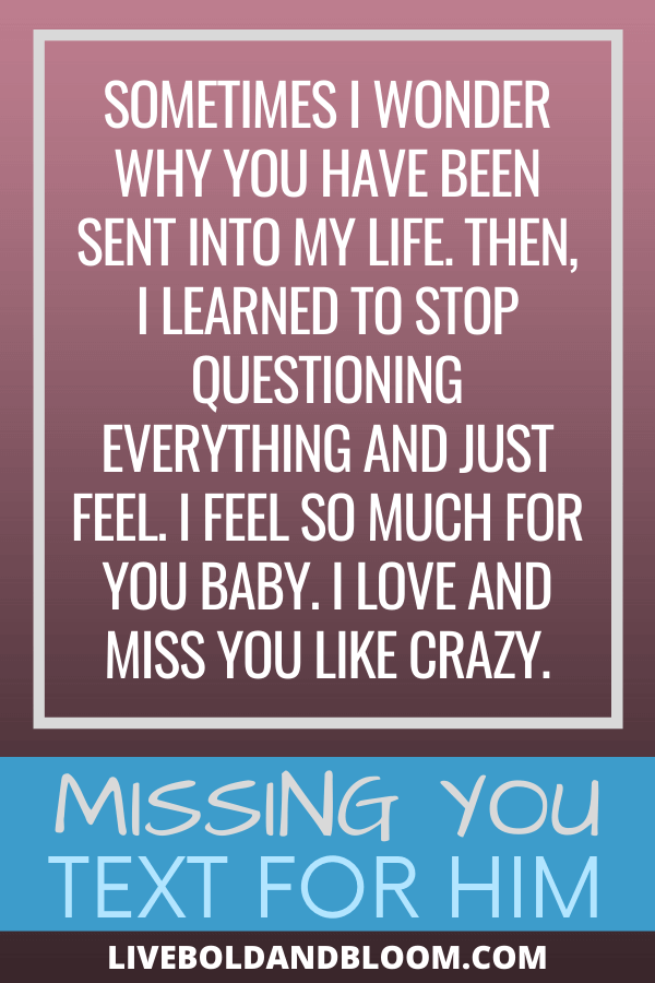 You're missing your boyfriend so much that you can't express how you are feeling into words. Read this list of cute I miss you messages and send them to him. #relationshipgoals #menandwomen