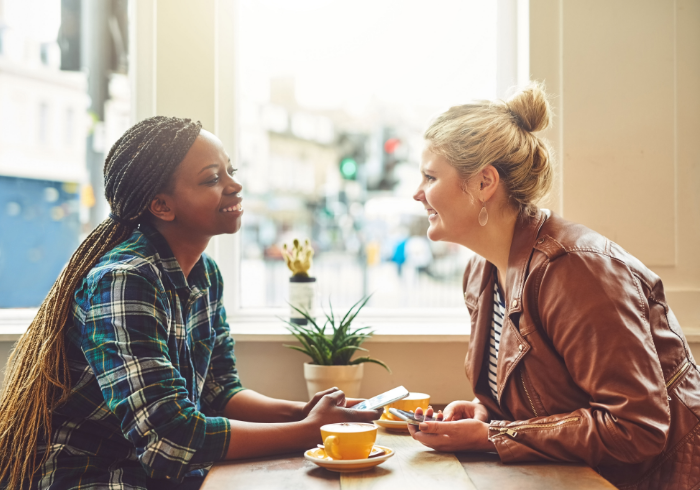 friends talk in a restaurant how to avoid answering personal questions