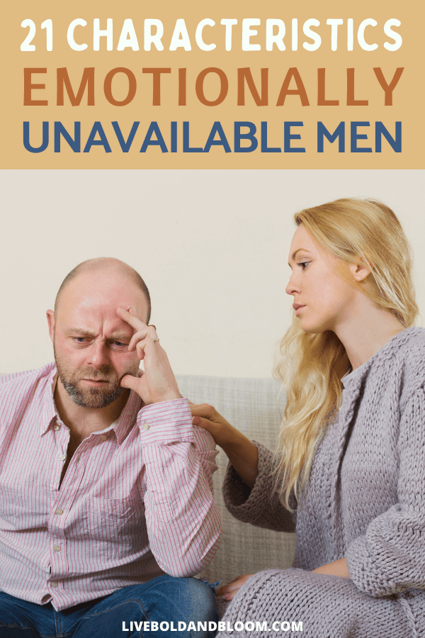 Read this post about the characteristics of emotionally unavailable men. If you want an intimate relationship with a man then pay attention to these signs.