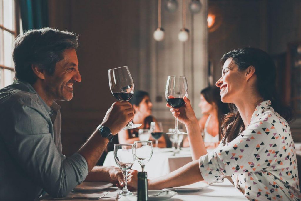 couple having wine together Stop Loving a Married Woman