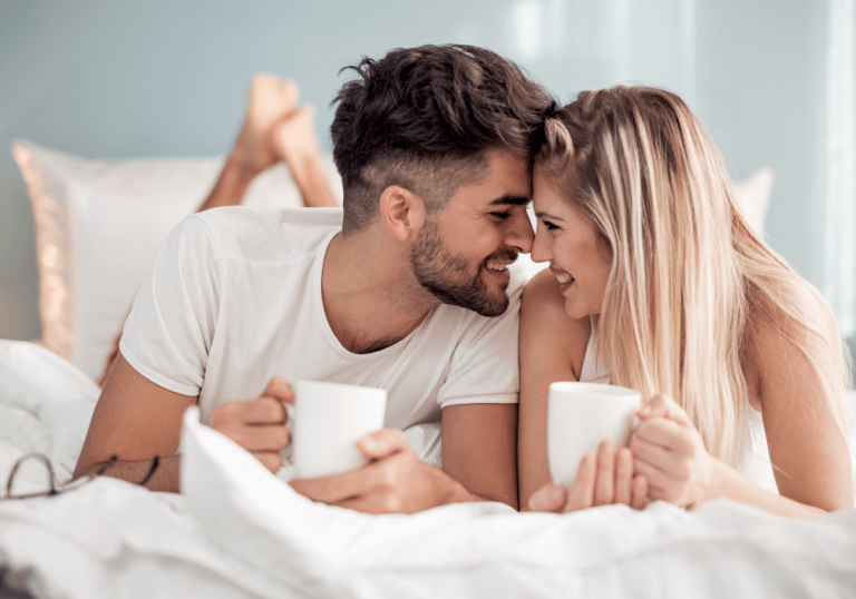 Couple in bed, sexual questions for couples