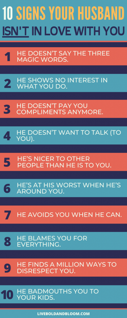 signs your husband isn't in love with you