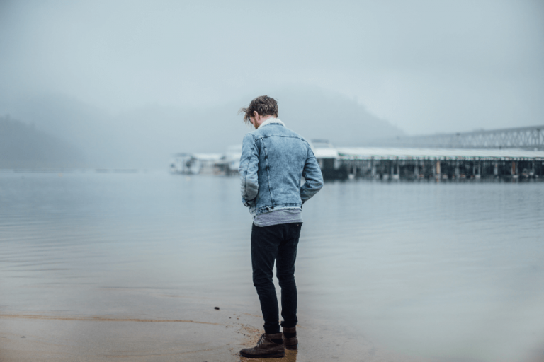 man walking beach Never Been in a relationship