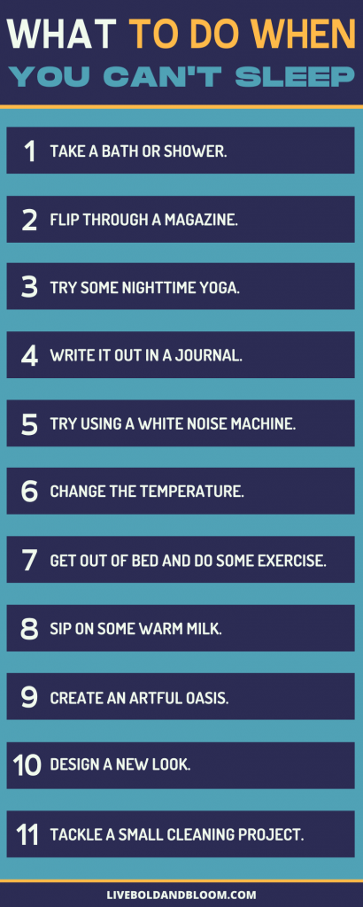 What to do when you can't sleep? Refer to this infographic to know what to do.