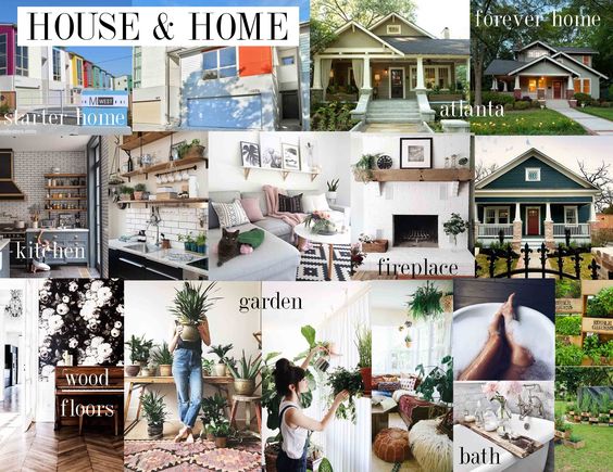 House and Home Vision Board