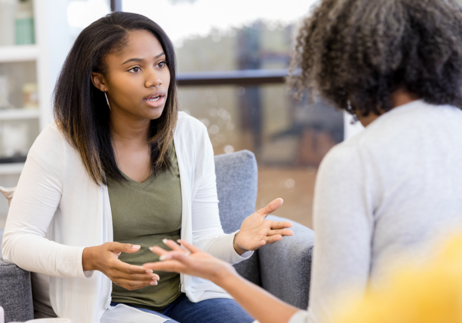 mother and daughter arguing emotionally unavailable parents