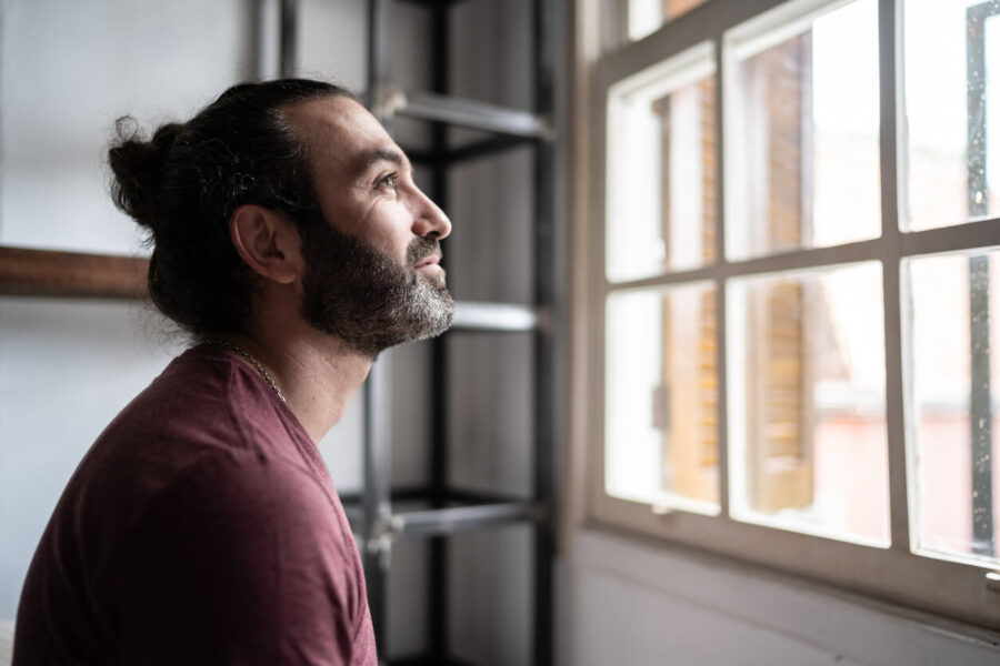 person looking by the window intuitive empath test