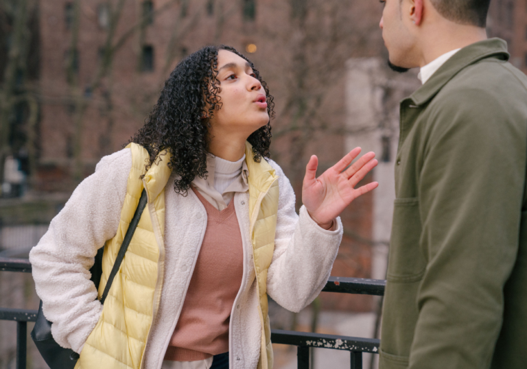 couple fighting what is reactive abuse