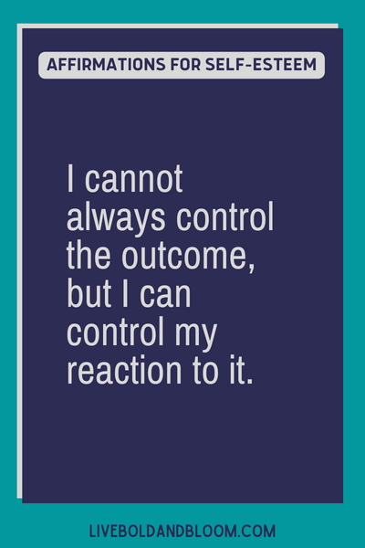 affirmations for self-control