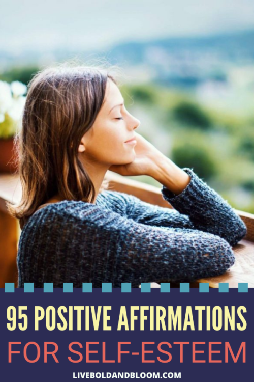 Your self-talk has a significant impact on your self-esteem. That’s why it’s essential to repeat self-worth affirmations daily.