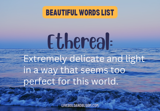 ultimate list of 365 beautiful words and their meanings