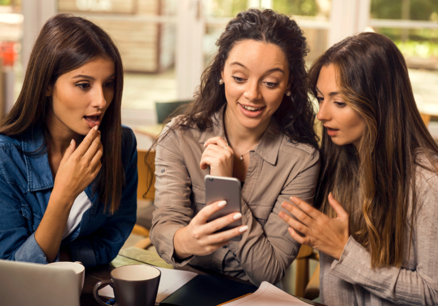 three girls gossiping about someone family talking behind my back quotes