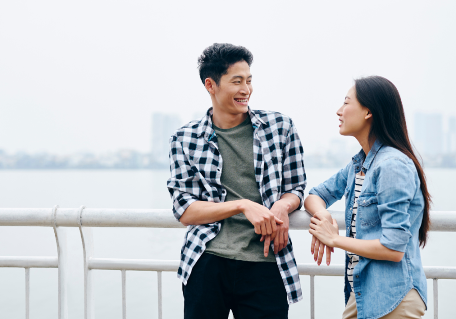 couple having a fun conversation deep questions for couples