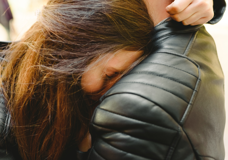 woman hugging a guy signs you and your ex are meant to be