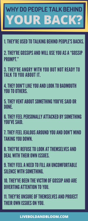 What are the reasons people talk behind your back? Find out here.