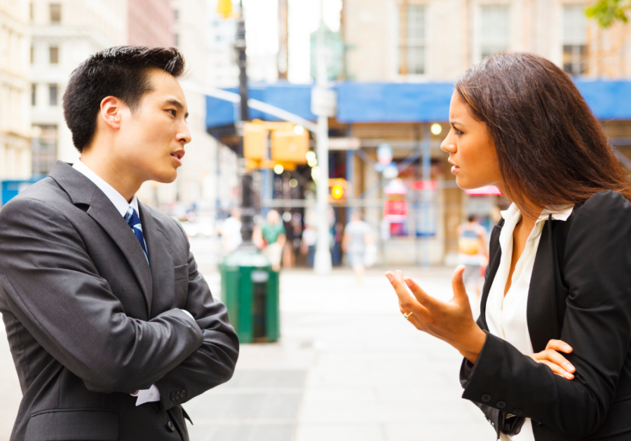 two officemates having an argument signs of an emotionally draining person