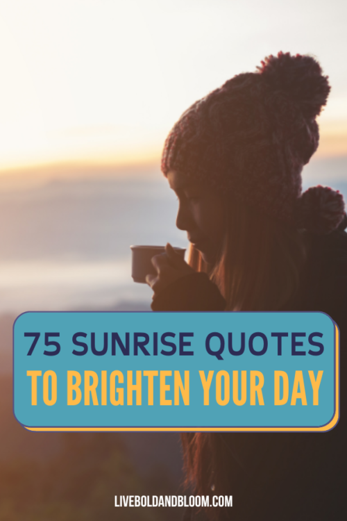 Do you love that time of morning when the sun begins to peek over the horizon? If so, then these 70 sunrise quotes will make your day brighter and shinier.