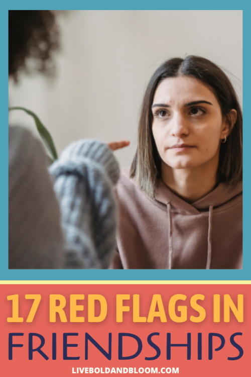 Are you feeling some toxicity in a friendship with someone? Beware of these friendship red flags you need to be aware of.