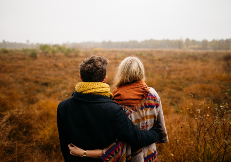 young couple admiring nature soulmate love poems for husband