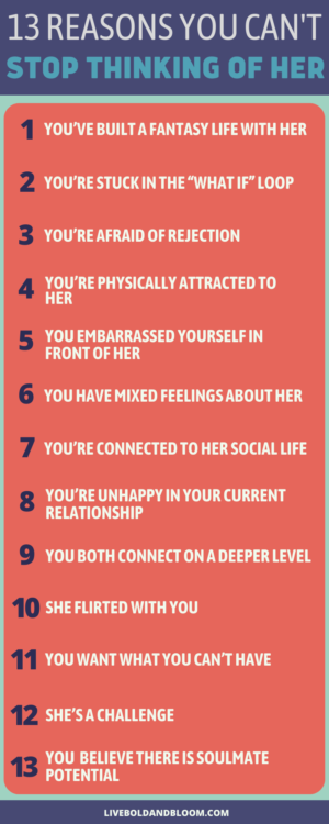 reasons you can't stop thinking about her