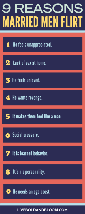 reasons why married men flirt infographic