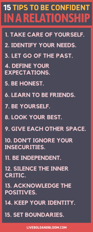 tips to be confident in relationships