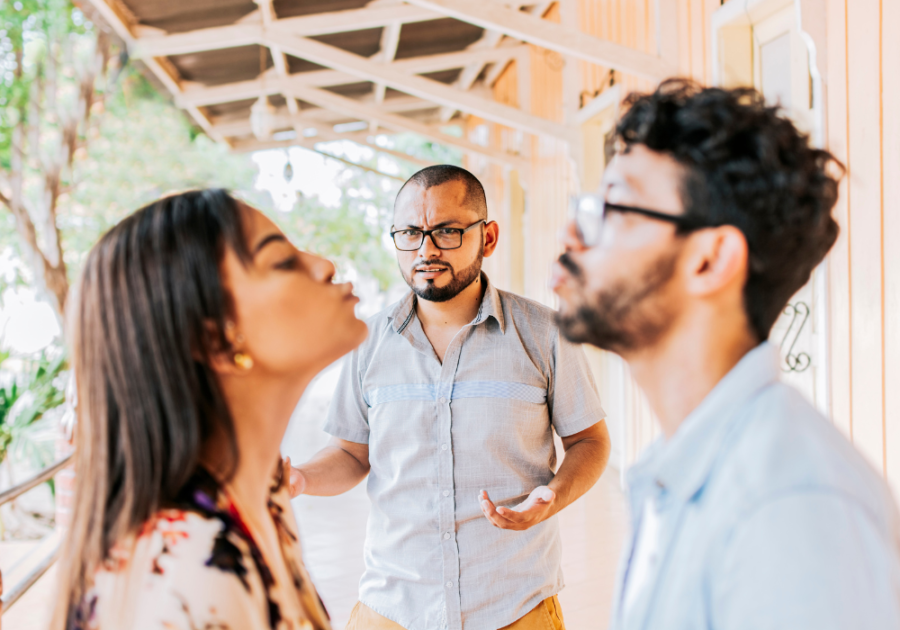 man watching couples about to kiss How to Choose Between Two Men