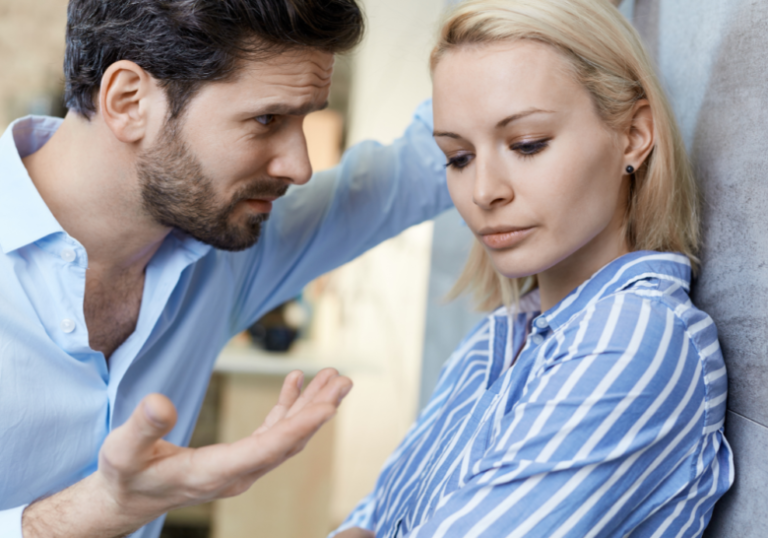 man trying to talk to woman how often do couples fight