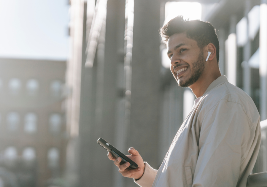 man outside on talking on phone rules to live by