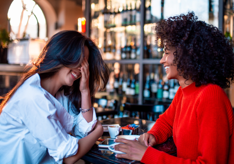 couple of women in bar Funny Responses When Someone Asks, 