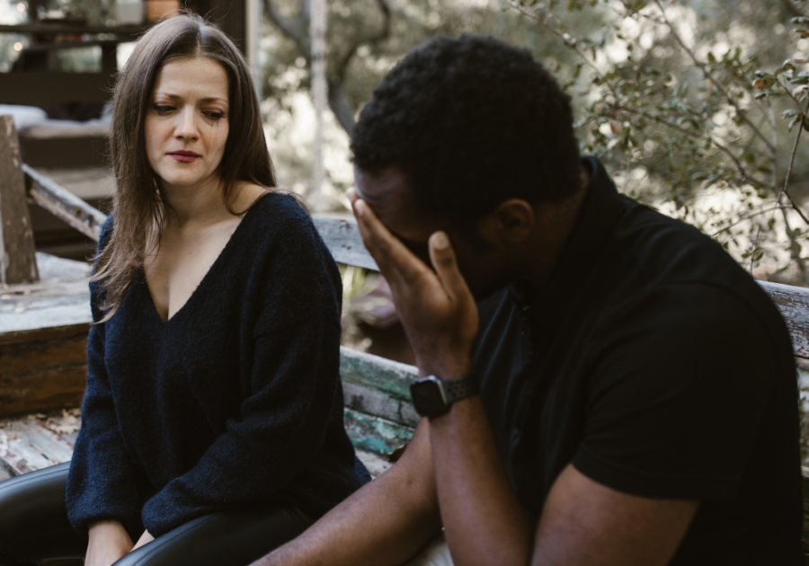 couple sitting on bench I Cheated on Your Boyfriend