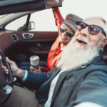 senior man in a fun car ride funny poems about getting old